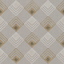 Retro behang beige grijs new life 37682-3