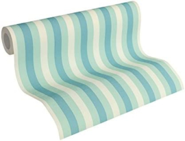 streepjes behang groen 34212-2