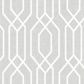 Retro behang grijs arthouse 908300