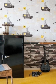 Onszelf Stoer jongens behang OZ3220 Legerprint camouflage