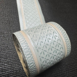 Smal rand klassiek groen trendy beige streepje