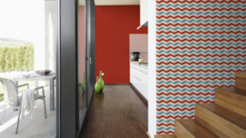Rood behang effe uni 34216-9