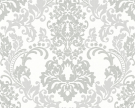Barok behang wit grijs  36166-4