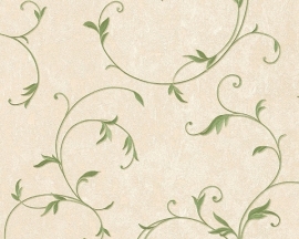 Behang planten beige groene AS Romantica 30418-3