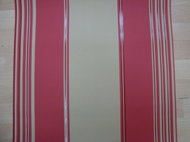 roze beige streep behang