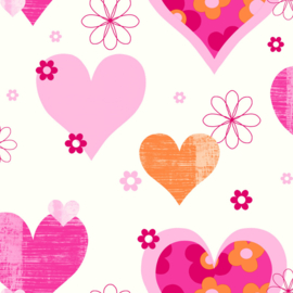 Arthouse Opera Fun hartjes behang Happy Hearts 533704