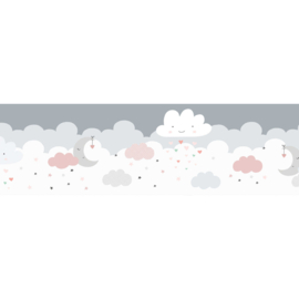 behangrand wolken figuren hartjes 40374-3