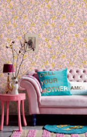 Eijffinger Rice 2 Wallpower 383616 Poetic Wall Flower Pink