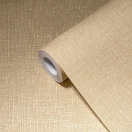 TEXTIELLOOK BEHANG | Metallic Linnenstructuur - beige creme - A.S. Création My Home My Spa 38694-5