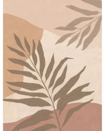 Eijffinger Twist Wallpower Silhouette Leaves Terracotta 318072