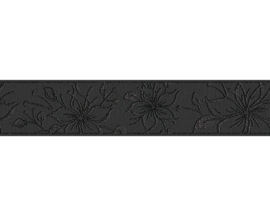 zwart glitter behangrand 34661-2
