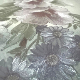 Rand Engelse bloemen glim roosjes lila kleurrijk