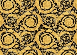 93583-4 zwart goud patroon  versace behang