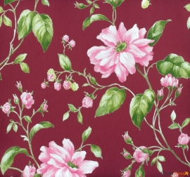 53741 Astoria Marburg groen roze bloemen vlies behang