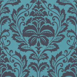 barok behang  zwart blauw 36910-5