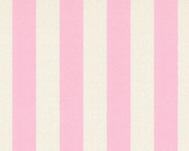 roze strepen behang 35990-2