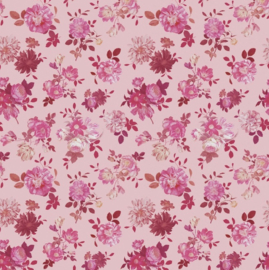 Eijffinger Rice 2 Wallpower 383614 Vintage Flowers Pink