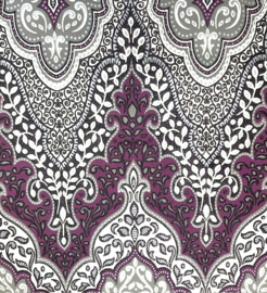 glitter behang Mandala's Arabic paars lila ornamenten zankleuren