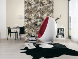 beige uni behang vlies 34604-9