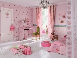 kinder behang roze modern 109