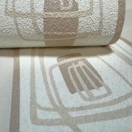 behangrand retro zandkleur beige  3003-79