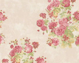 ROOD BLOEMEN BEHANG VLIES 95265-1