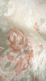 Romantisch Bloemen Behang 31870-4 – Vliesbehang – Creme – Bloemenprint Wandbekleding