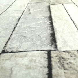 3D steen behang grijs zandkleur taupe beige landelijk