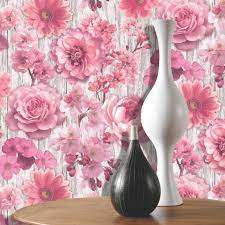 Bloemen behang rose 270556