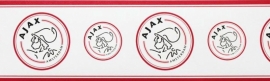 ajax behangrand rood wit zwart 181