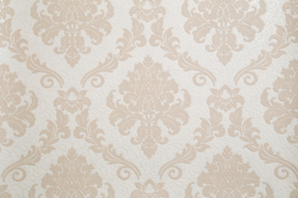 beige barok behang met glitter 1368-12