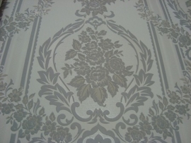 Barok  grijs wit  behang 6850-7