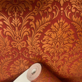 rood goud barok behang xz4