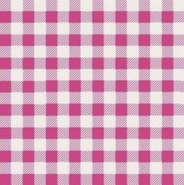 meisjes roze wit ruiten behang