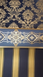 blauw goud behangrand x5
