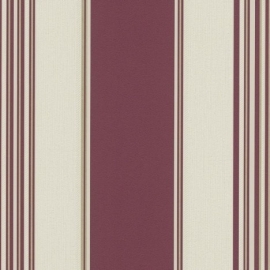9699-06 rood beige modern streep behang vinyl