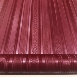 Rood strepen behang klassiek Eiffinger hermitage
