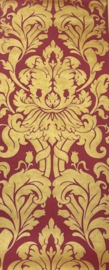 Cafe kroegen behang rood goud