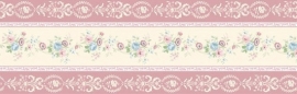 behangrand rose creme engelse bloemetjes xxt1