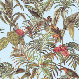 Vogel Behang tropical  Wallstitch De120014