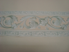 groen creme modern behangrand