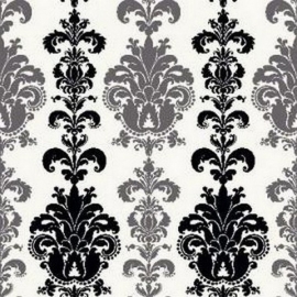 zwart wit modern barok behang 4