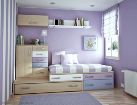 lila vlies behang 45873