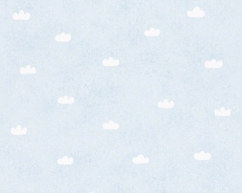 AS Creation Esprit Kids 3 blauw wit wolken behang 94136-2
