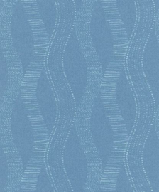 retro behang blauw 6348-44