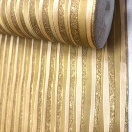 Goud streep vlies behang klassiek cafe kroegen 70cm breed