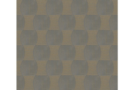 grijs goud retro behang vlies 35869-1