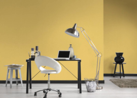 Geel uni behang 36315-3