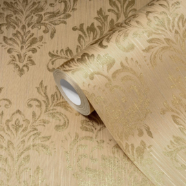 EXCLUSIEF BEHANG TEXTIELLOOK GOUD GLITTER BAROK KLASSIEK 30659-4