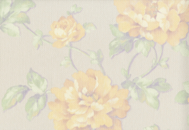 lambrisering behang dubbelbreed roze bloemen 37338-5